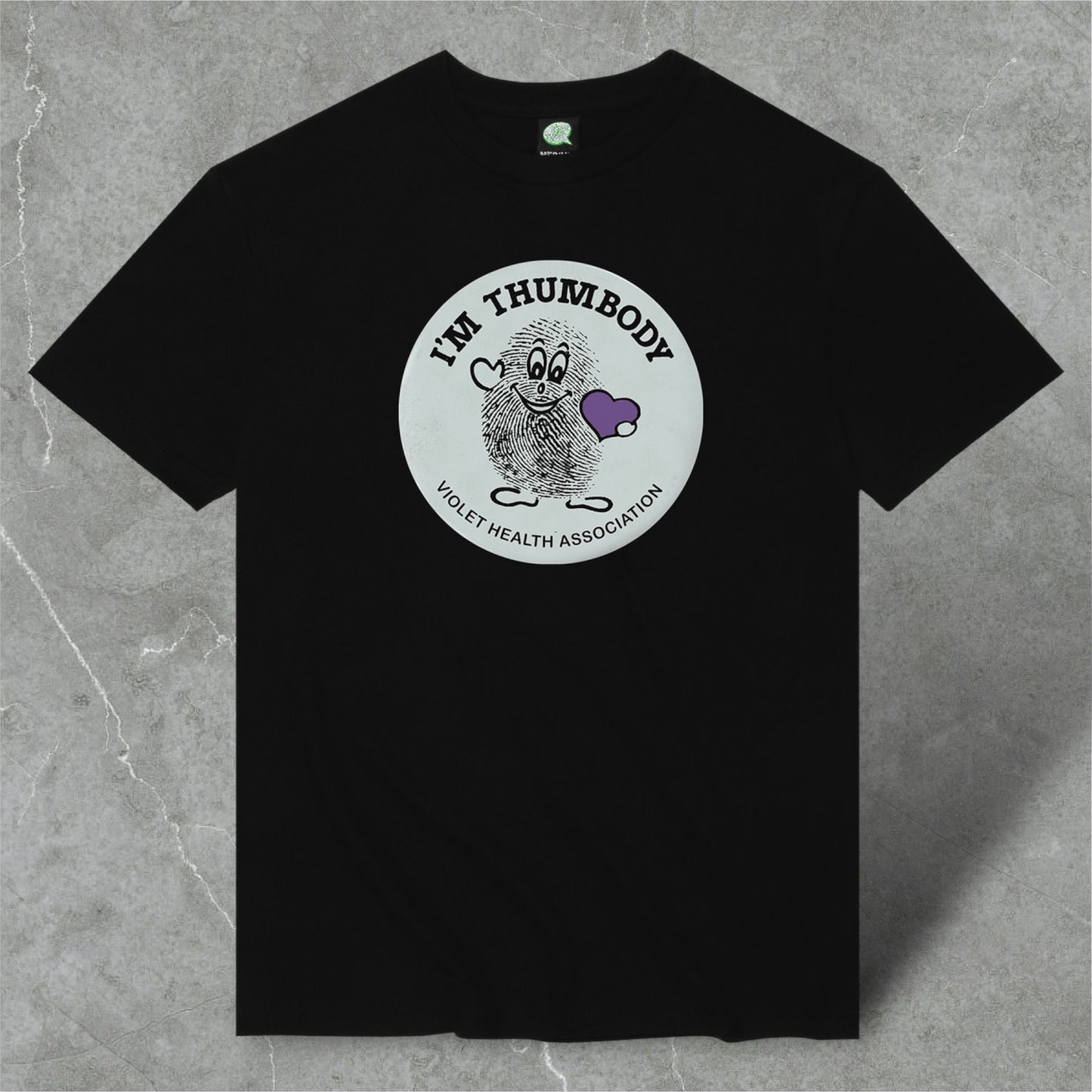VIOLET I'M THUMBODY" VIOLET HEALTH ASSOCIATION T-SHIRT