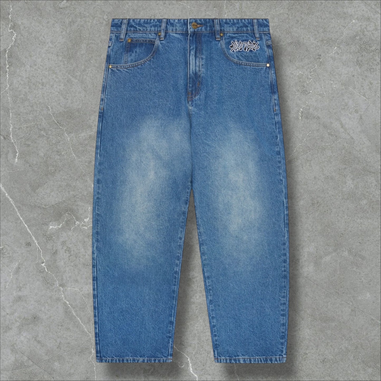 Butter Goods Ink Denim Jeans (Worn Blue)