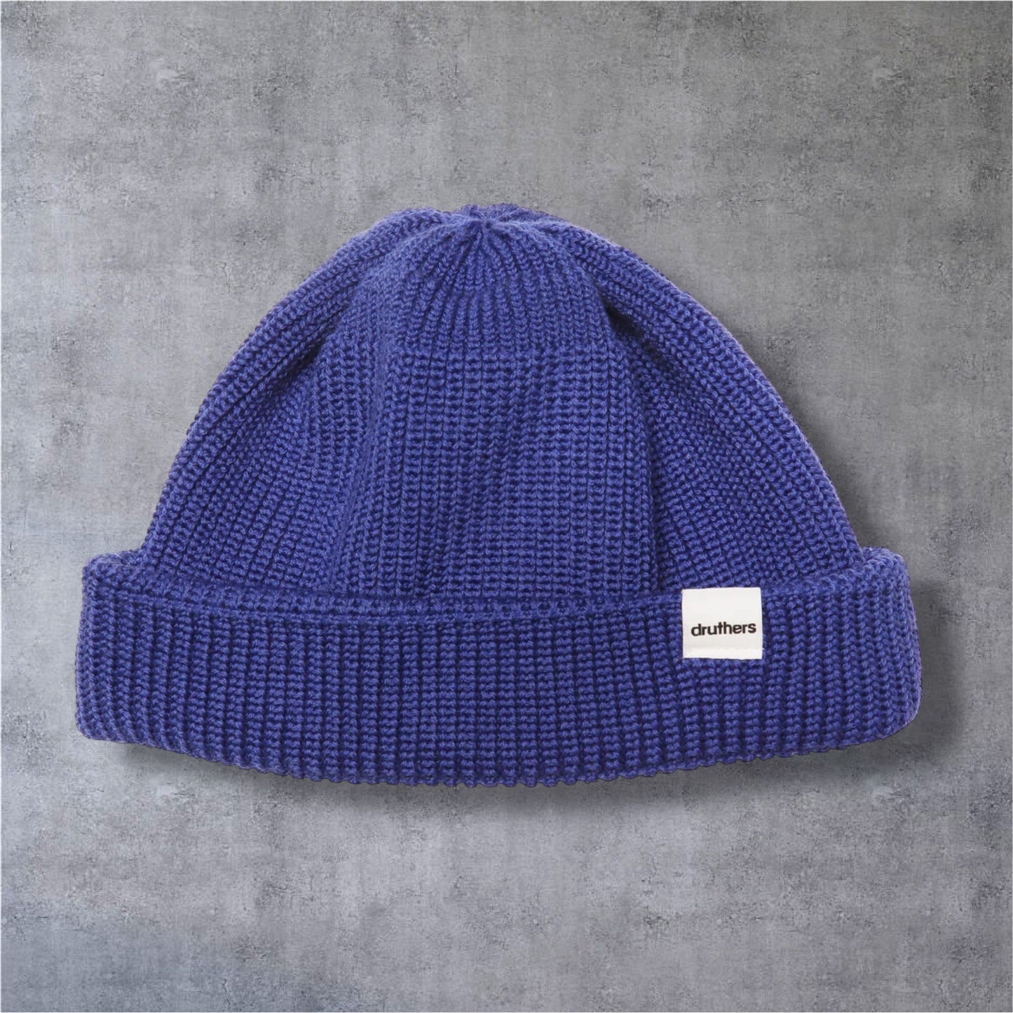 Druthers NYC Merino Wool Dockworker Hat (Marine Blue)
