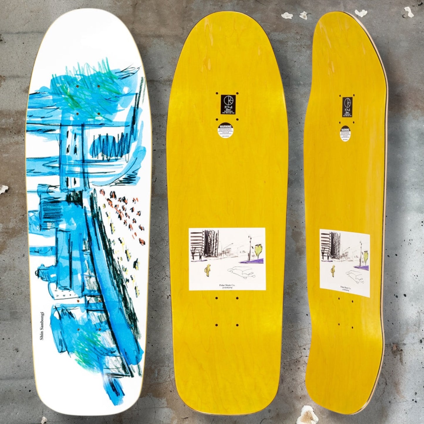 Polar Skate Co. Shin Sanbongi Shin City Deck (Grip Included)