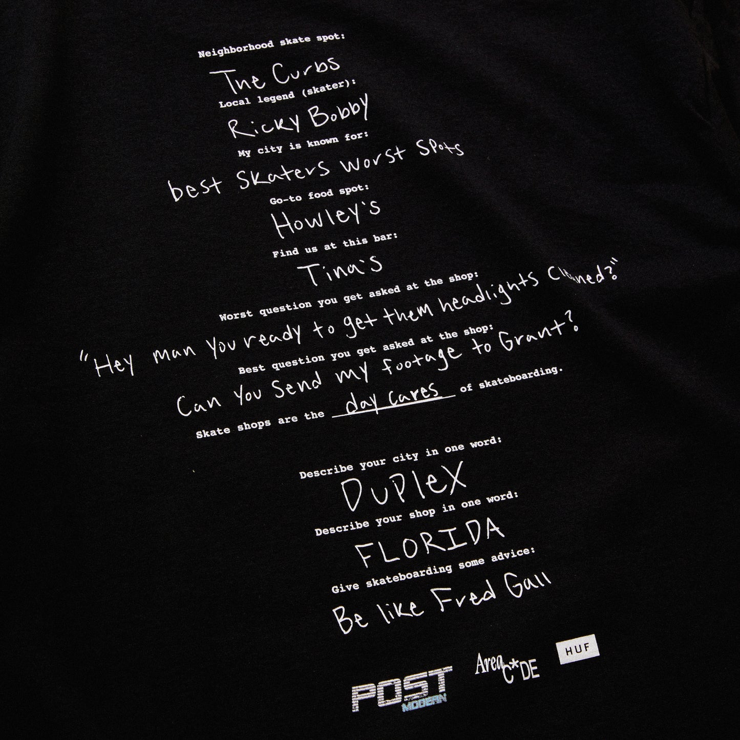 HUF Worldwide Area Code T-Shirt