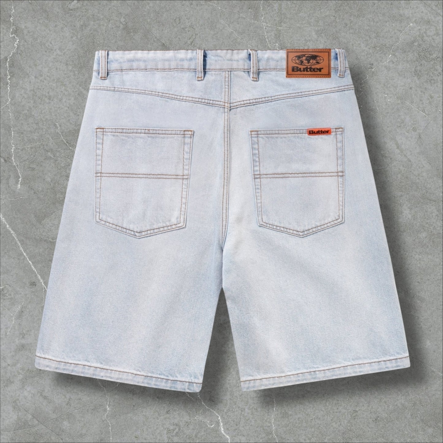 Butter Goods Baggy Denim Shorts (Light Denim)