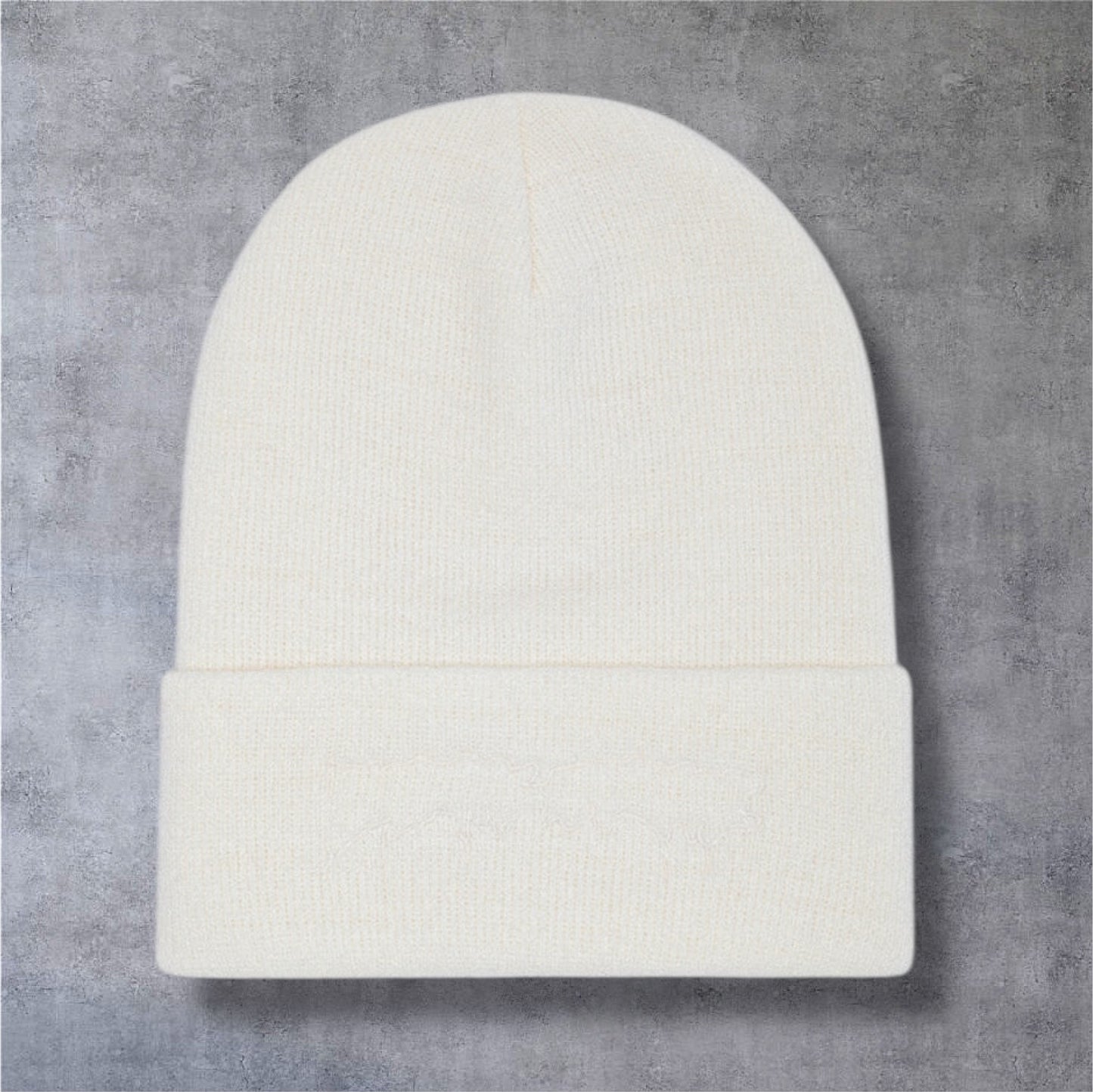 Fucking Awesome Drip Embroidered Beanie (Natural)