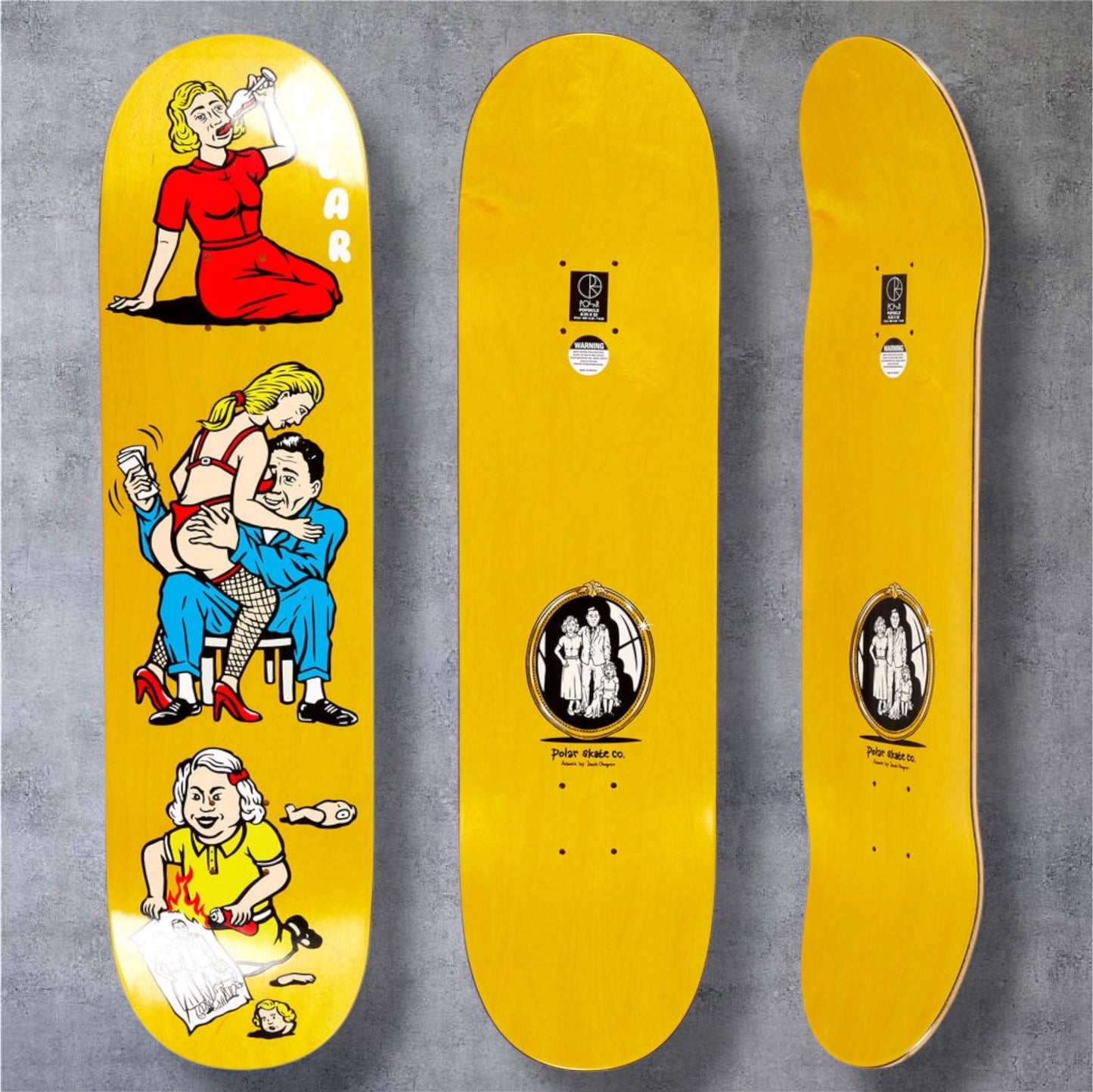 Polar Skate Co Team Model Family Affair Deck (GRIP INCLUDED)