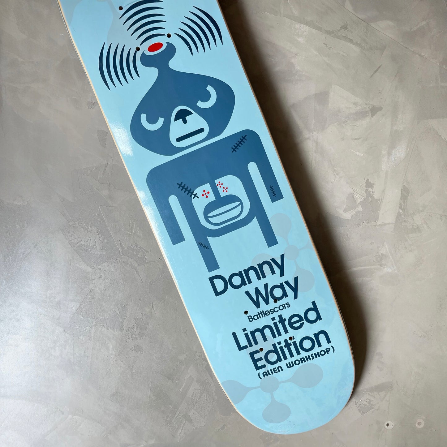 2001 ALIEN WORKSHOP DANNY WAY BATTLESCARS LIMITED EDITION BOARD