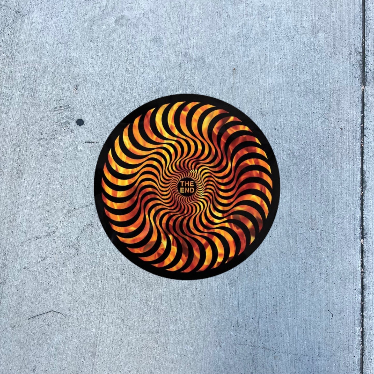 Spitfire Hellfire Classic Swirl Sticker - Medium