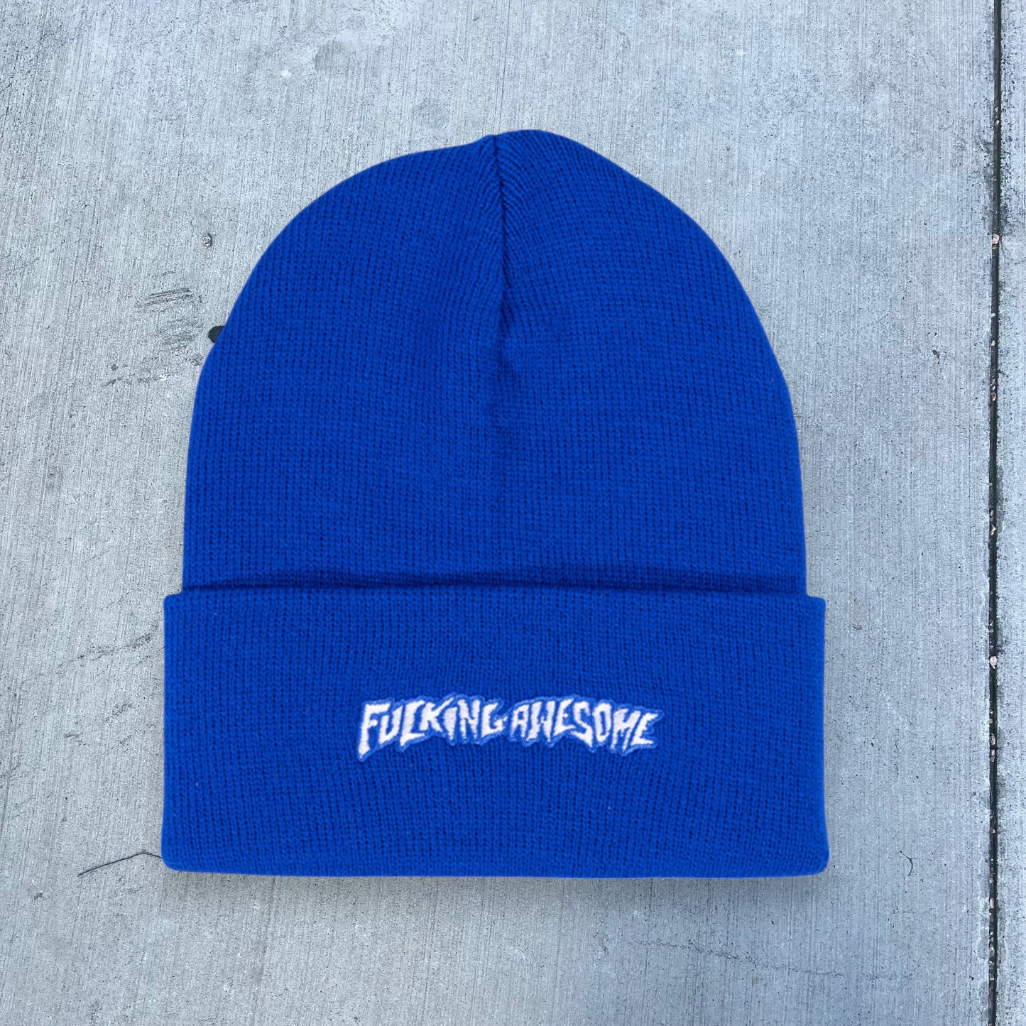 Fucking Awesome Little Stamp Embroidered Beanie