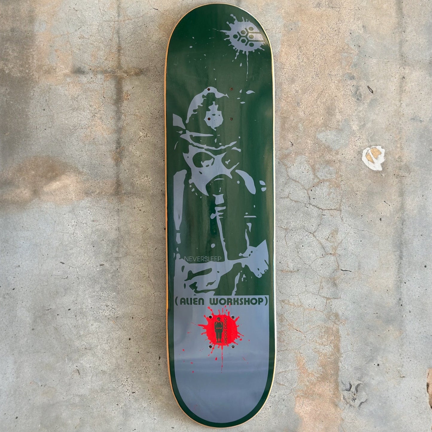 2002 Alien Workshop Dead Soldier Logo Board