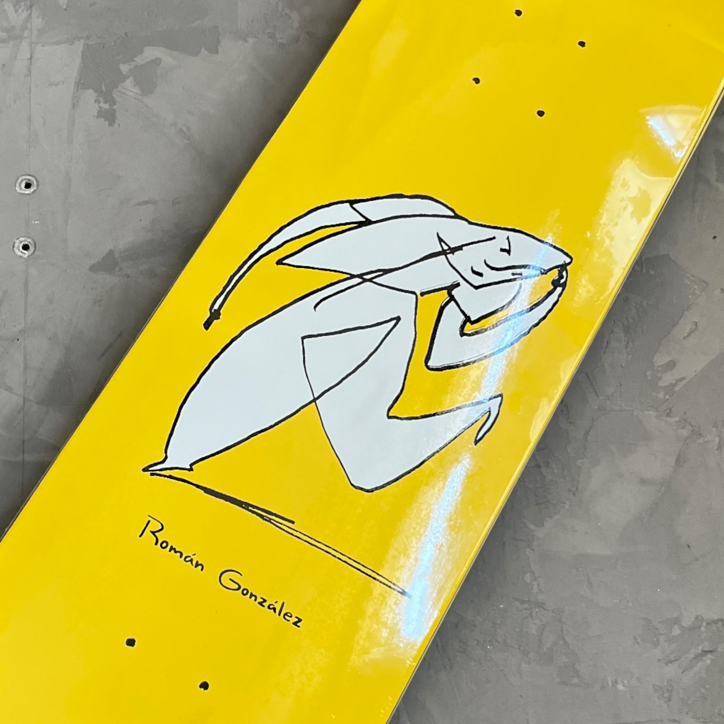 Polar Skate Co Roman Gonzales Stay In Motion - Yellow Deck (GRIP INCLUDED)