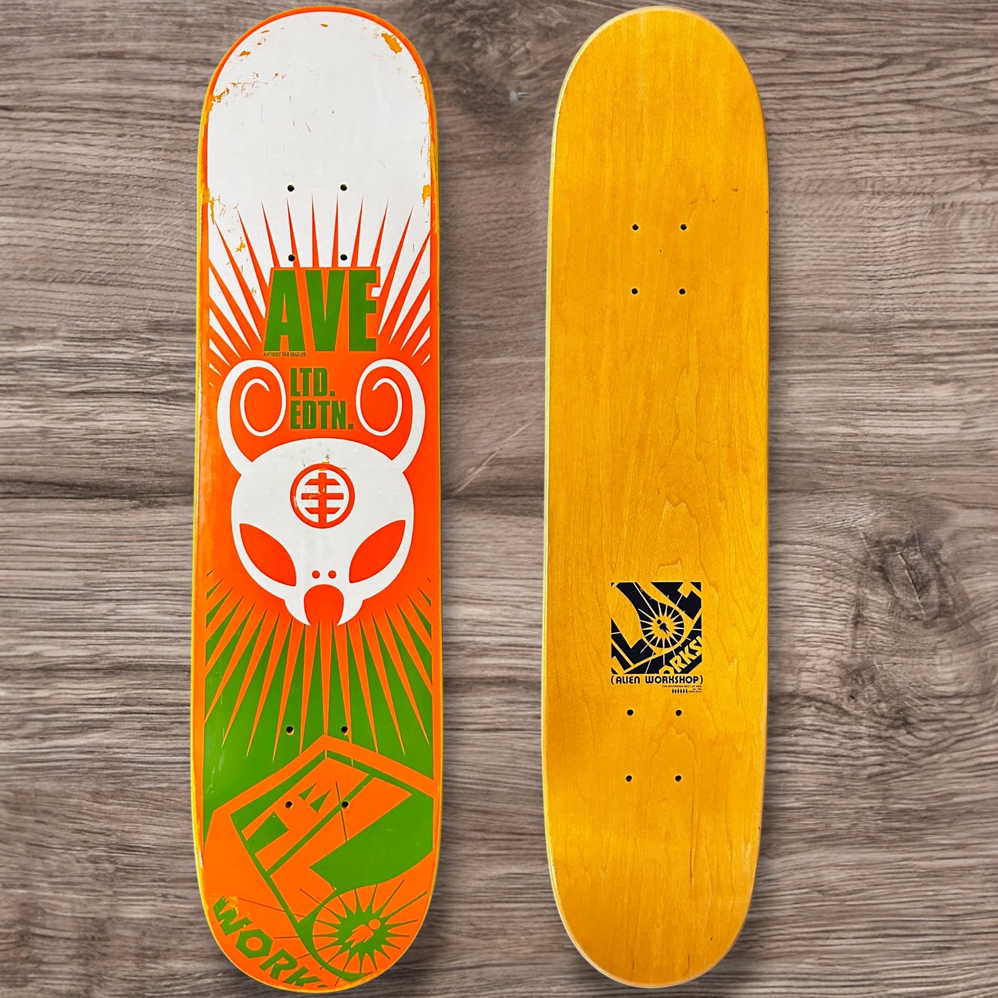 2002 Alien Workshop Anthony Van Engelen Antman Limited Edition Board