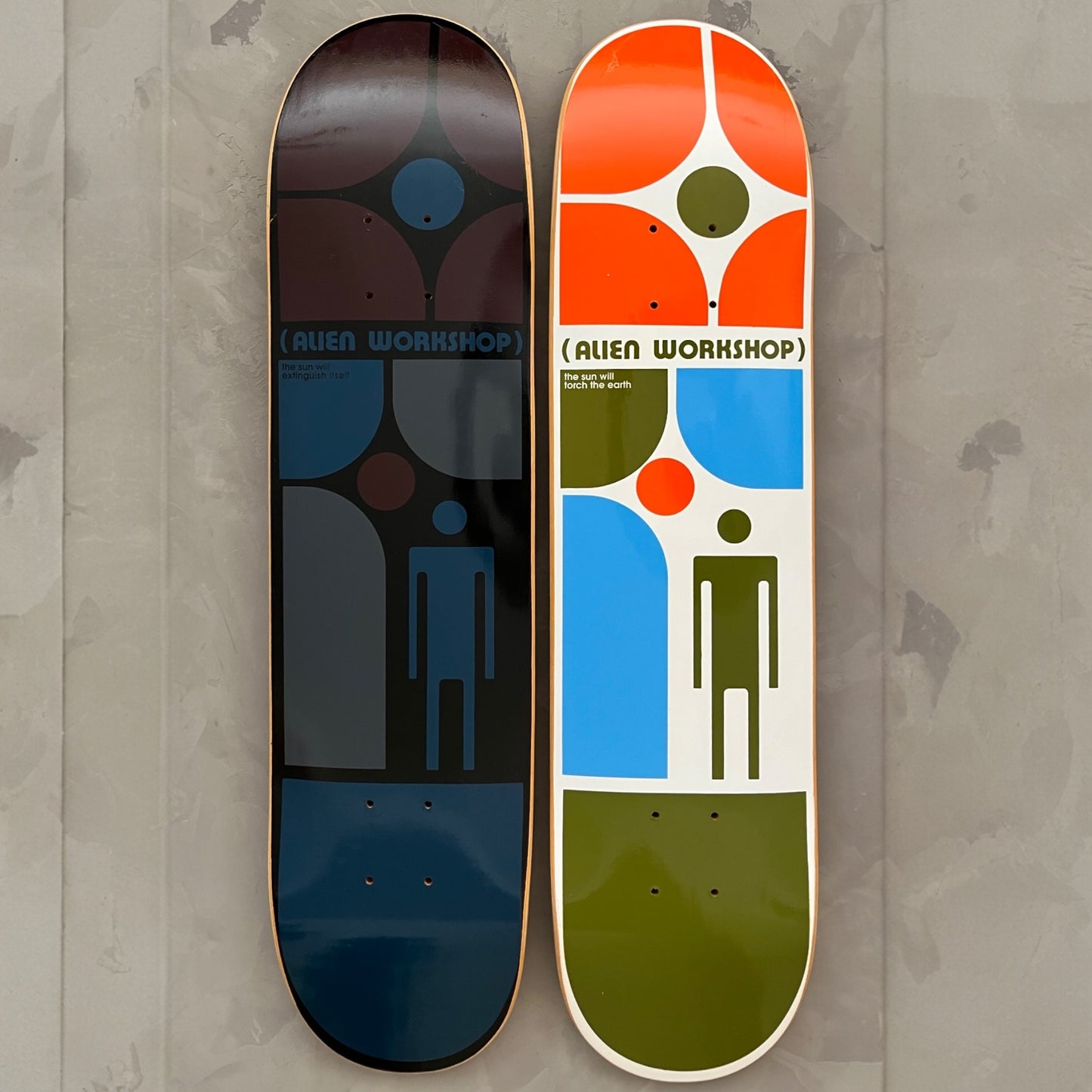 2001 Alien Workshop Solar Crises Light & Dark Logo Board Pack