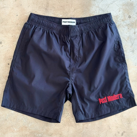 Post Embroidered Logo Active Shorts