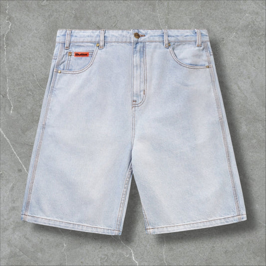 Butter Goods Baggy Denim Shorts (Light Denim)
