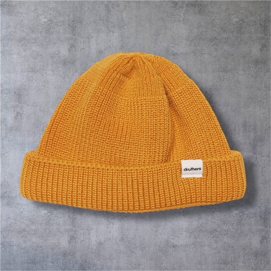 Druthers NYC Merino Wool Dockworker Hat (Poppy Yellow)