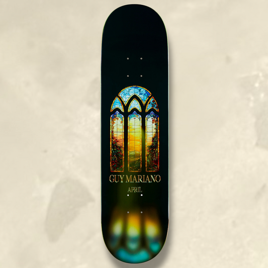 April Skateboards Guy Mariano Stain glass Deck (Grip Included)