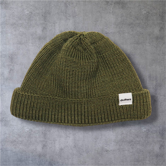 Druthers NYC Merino Wool Dockworker Hat (Olive)