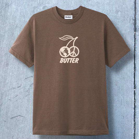 Butter Goods Cherry T-Shirt (Brown)