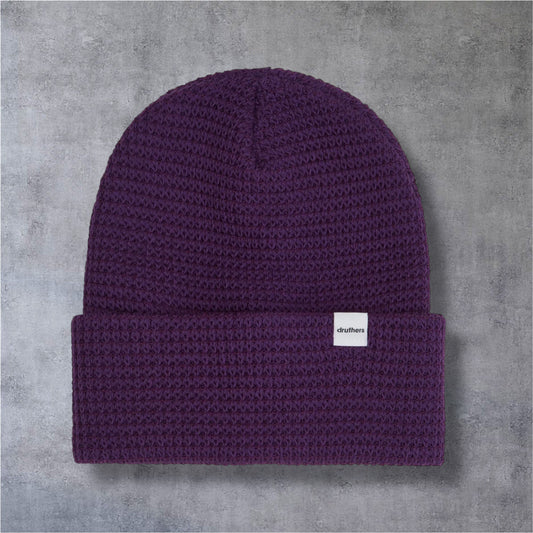 Druthers NYC Organic Cotton Waffle Knit Beanie (Navy)