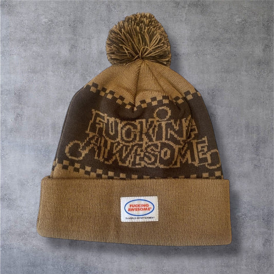 Fucking Awesome PBS Jacquard Ball Beanie