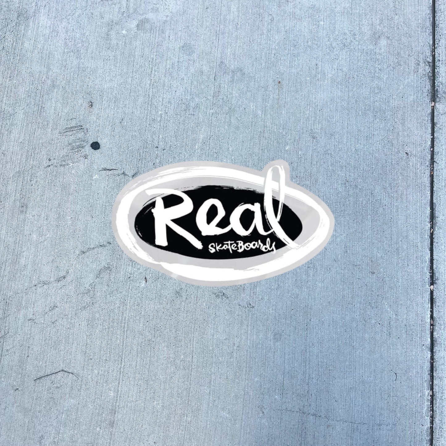 Real Real Oval By Natas Sticker Medium