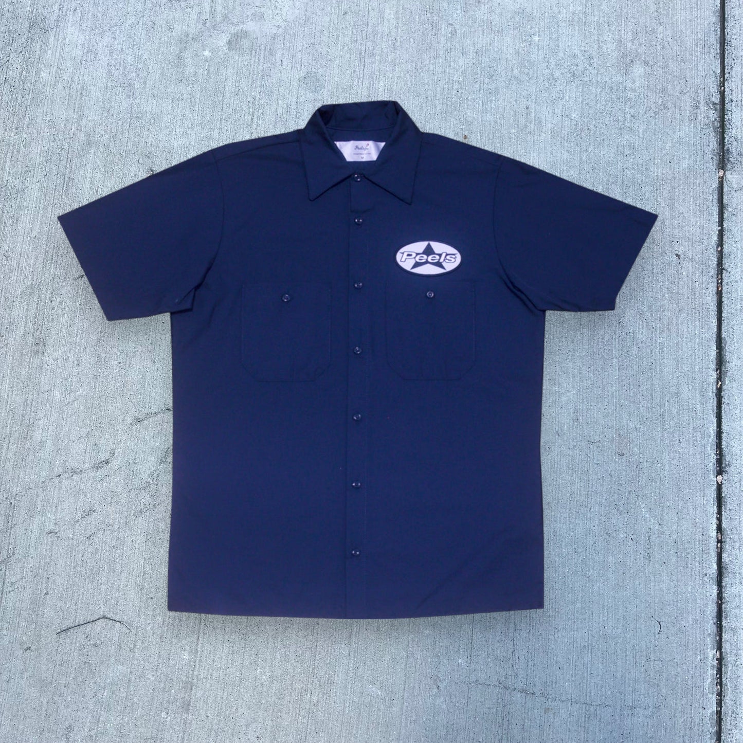 Peels NYC Peels Navy Work Shirt W/Star Patch