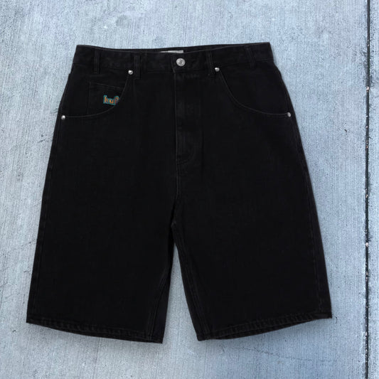 HUF Worldwide Cromer Denim Shorts (Black)