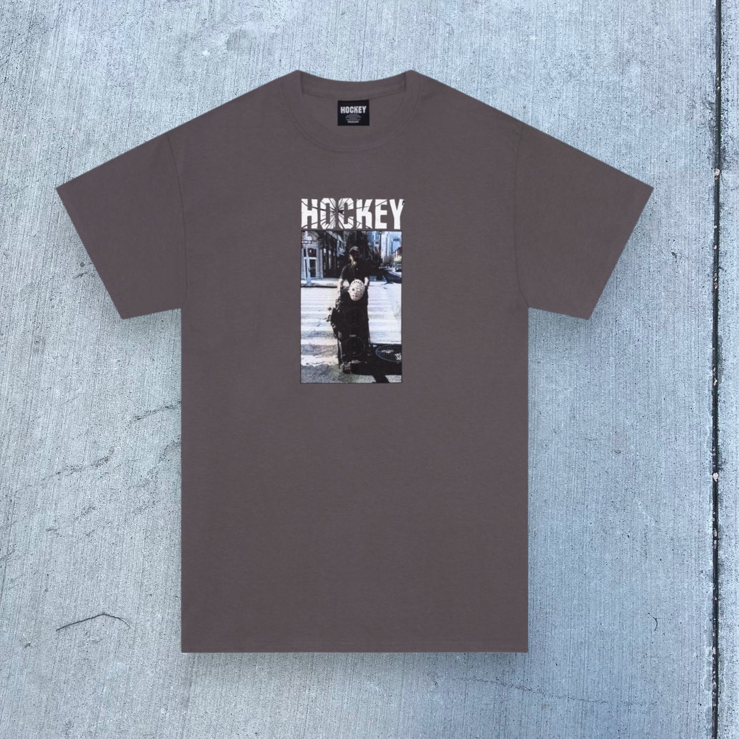 Hockey Skateboards Crosswalk T-Shirt (Charcoal)