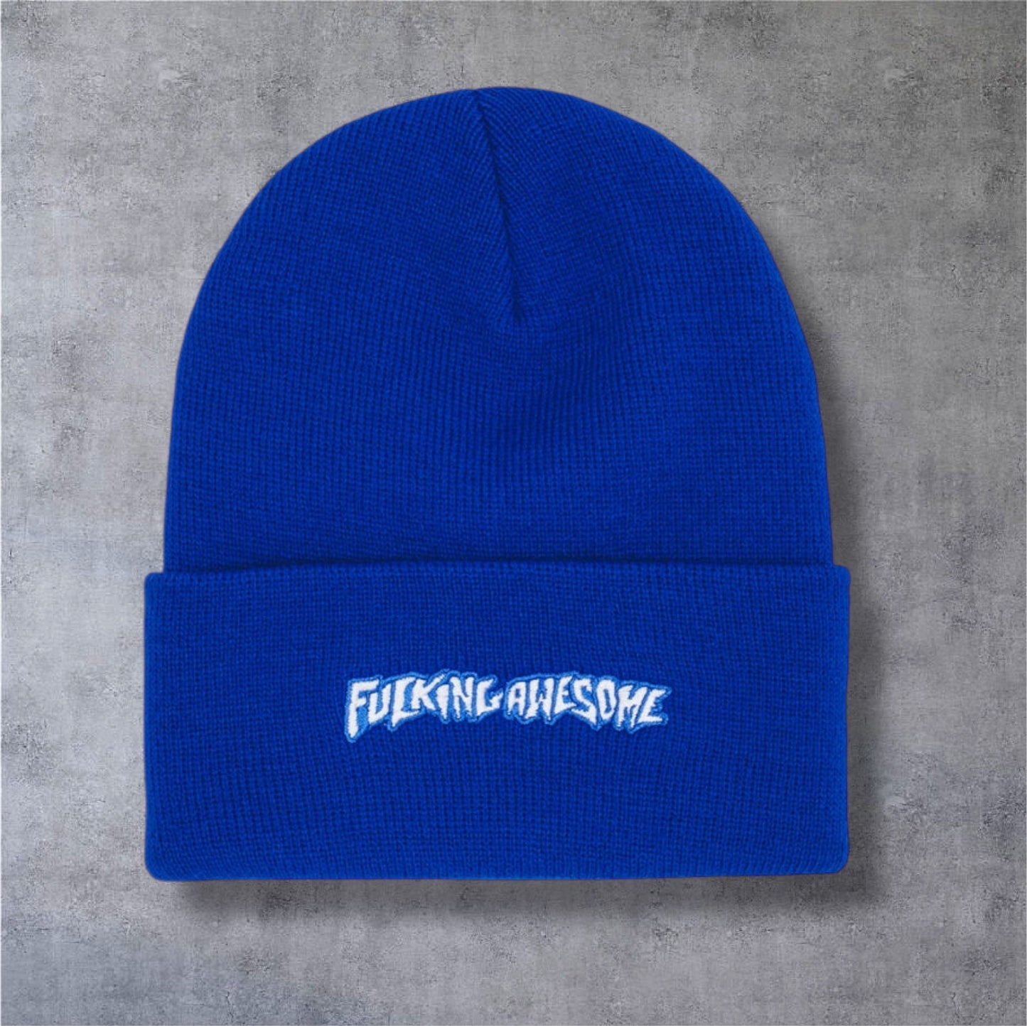 Fucking Awesome Little Stamp Embroidered Beanie