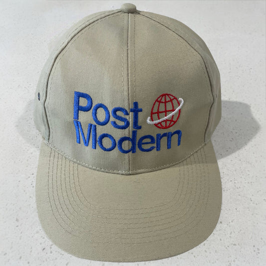 Post Embroidered Globe Logo Baseball Cap