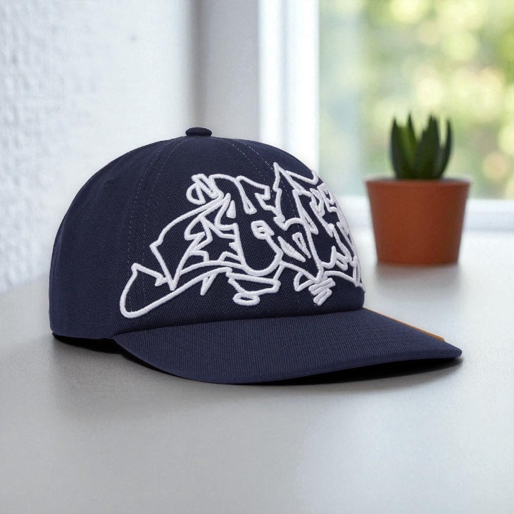 HUF Worldwide Outlines Snapback Hat (Navy)