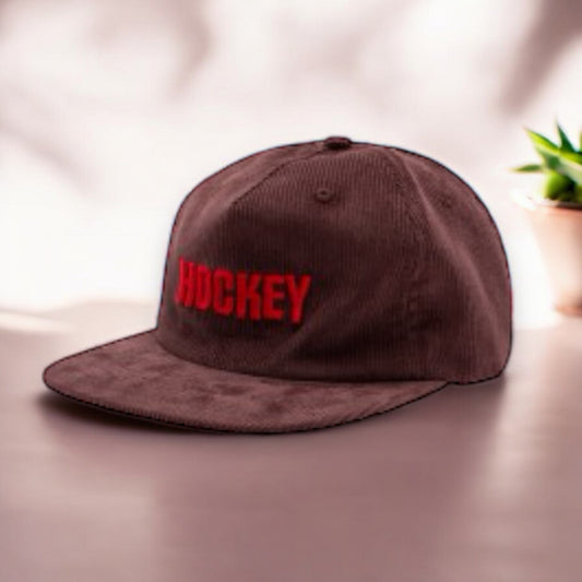 Hockey Skateboards Corduroy 5-Panel Hat (Brown)