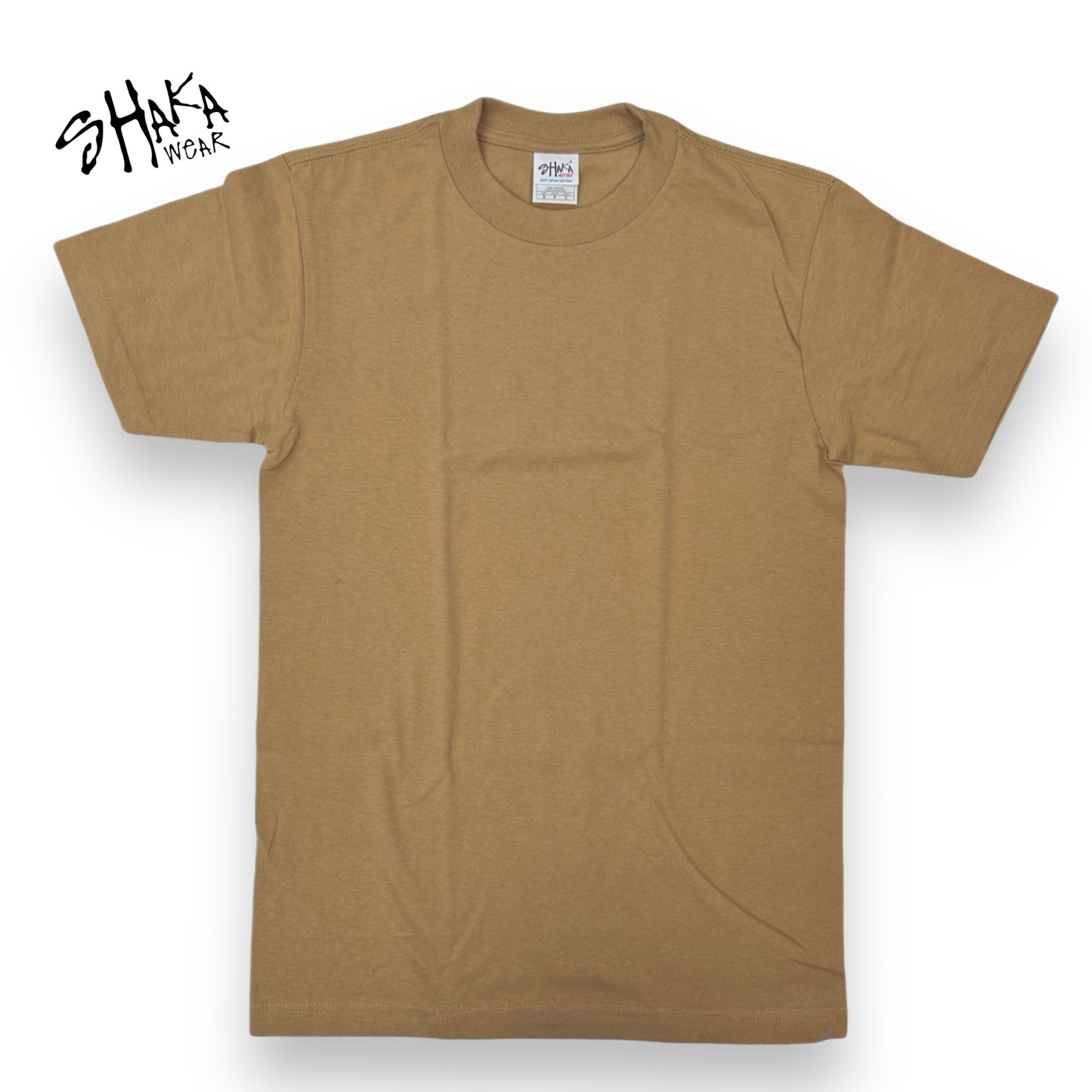 Shaka Wear Crewneck 7.5 OZ Heavyweight Blank T-Shirt