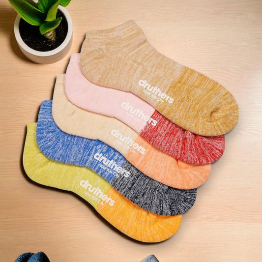 Druthers Organic Cotton Everyday Blocked Ankle Sock